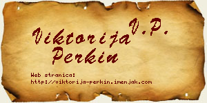 Viktorija Perkin vizit kartica